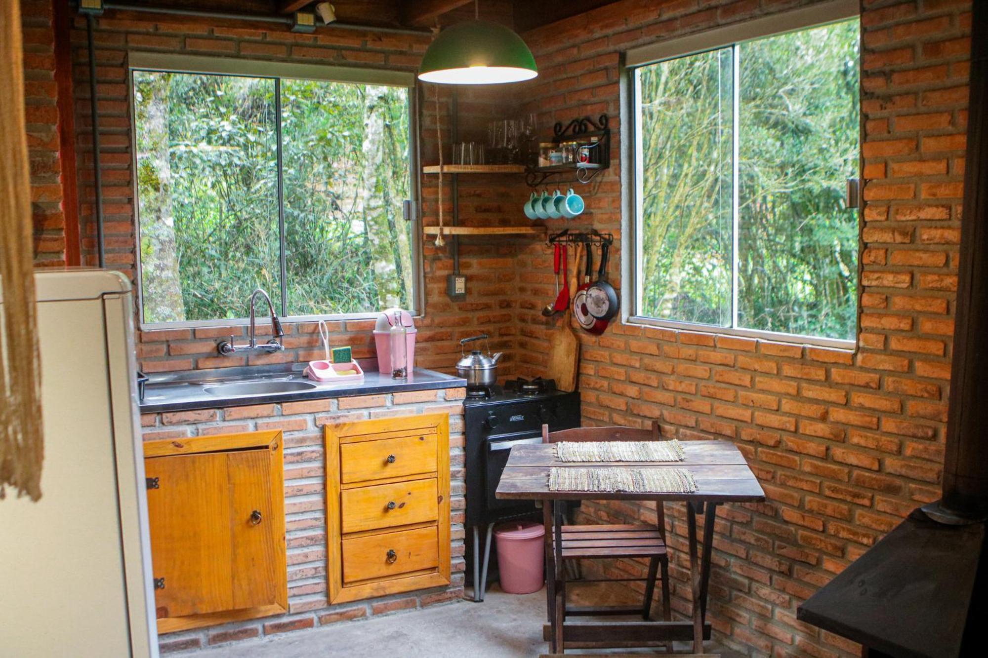 Cabana Na Floresta Rincao Do Fortaleza Cambará Kültér fotó